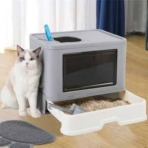 PurrFold – Die faltbare Katzen-Toilette mit Stil